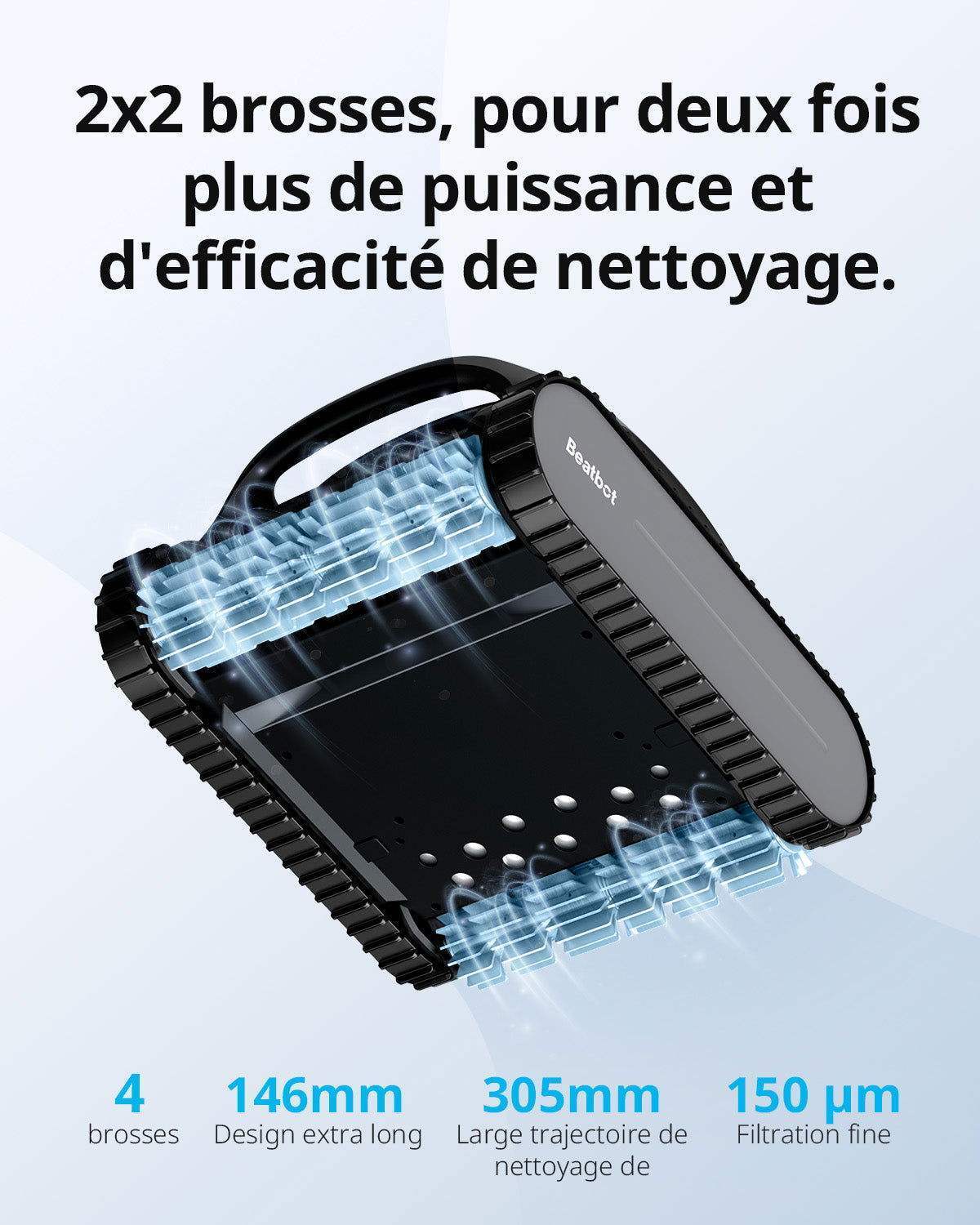 Robot nettoyeur de piscine AquaSense® Beatbot