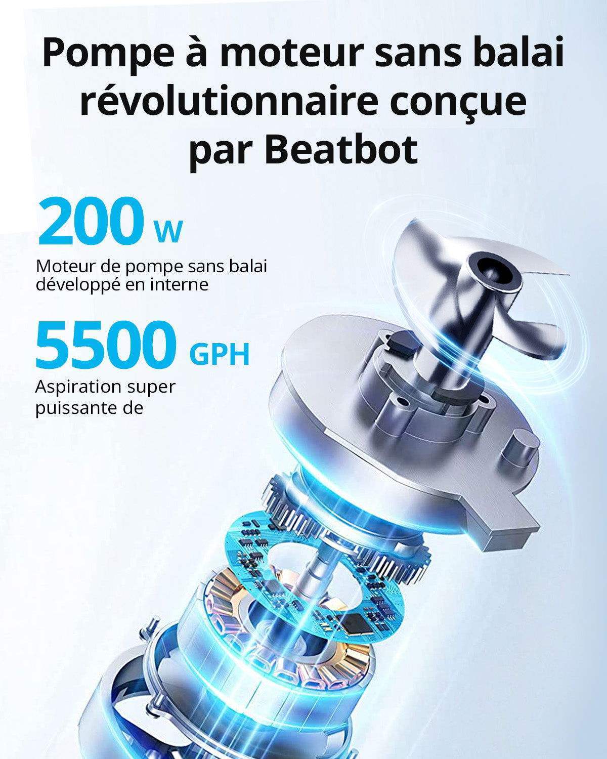 Robot nettoyeur de piscine AquaSense® Beatbot