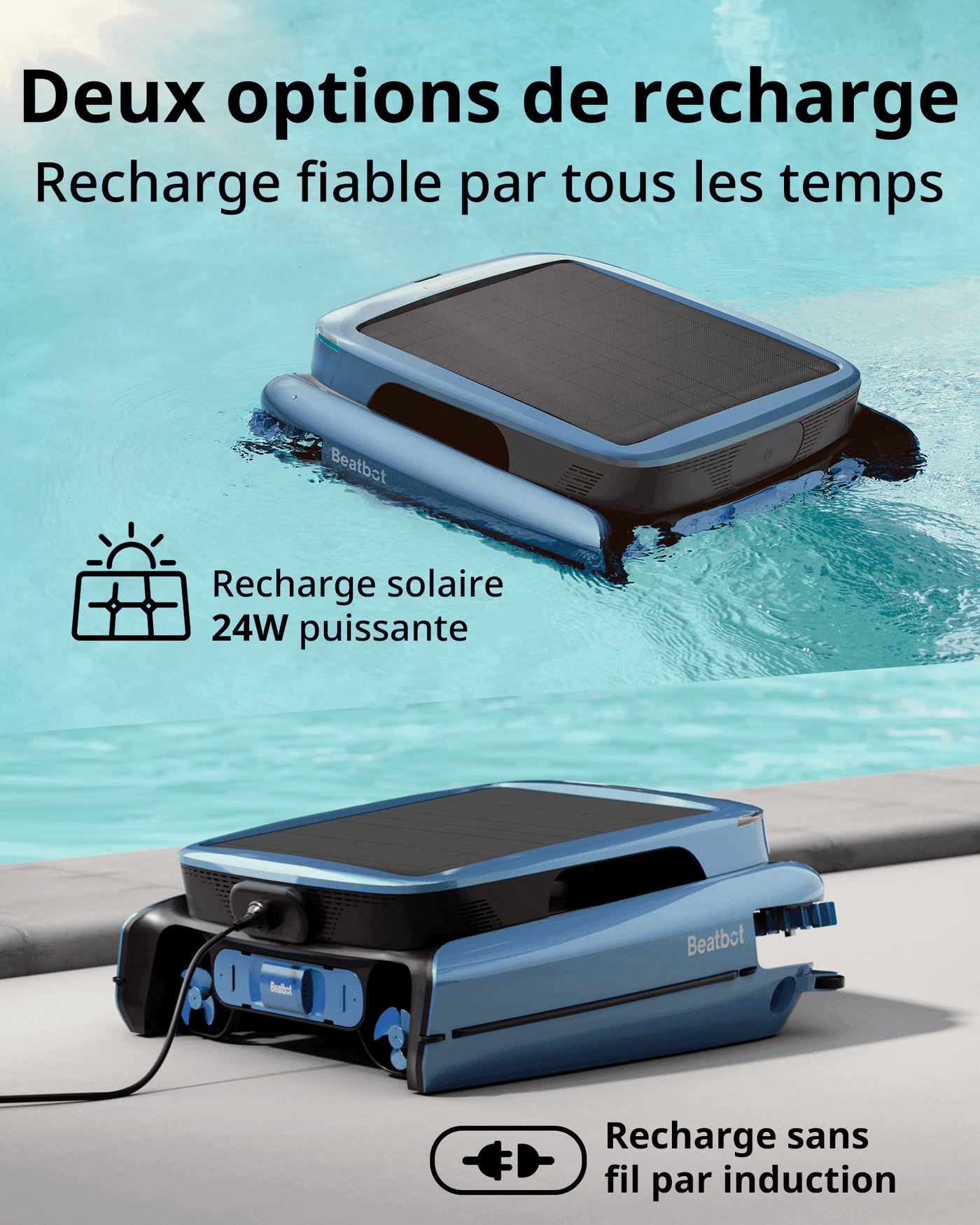 Beatbot AquaSense 2 Pro Robot Piscine + Robot de surface Beatbot iSkim Ultra — vue 5