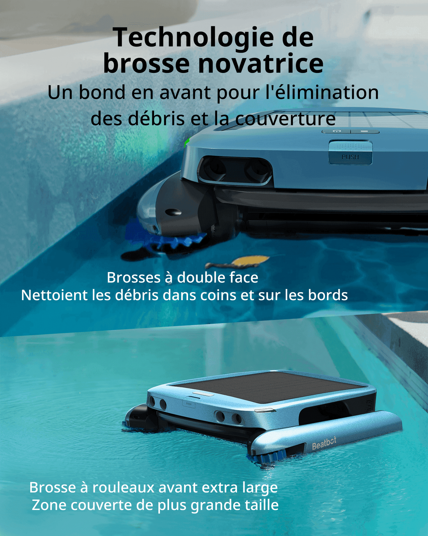 Beatbot AquaSense 2 Pro Robot Piscine + Robot de surface Beatbot iSkim Ultra — vue 6