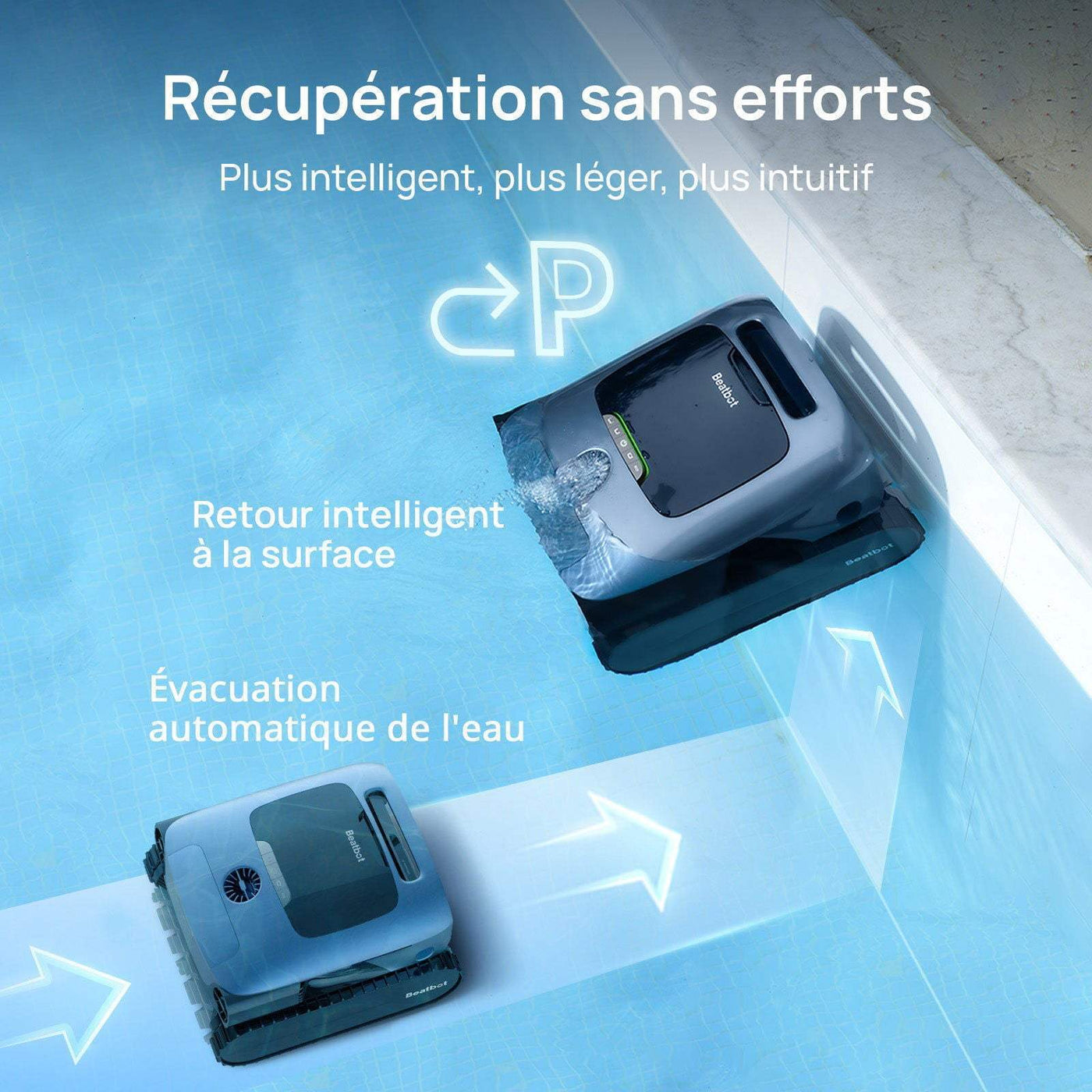Robot nettoyeur de piscine AquaSense® Pro Beatbot